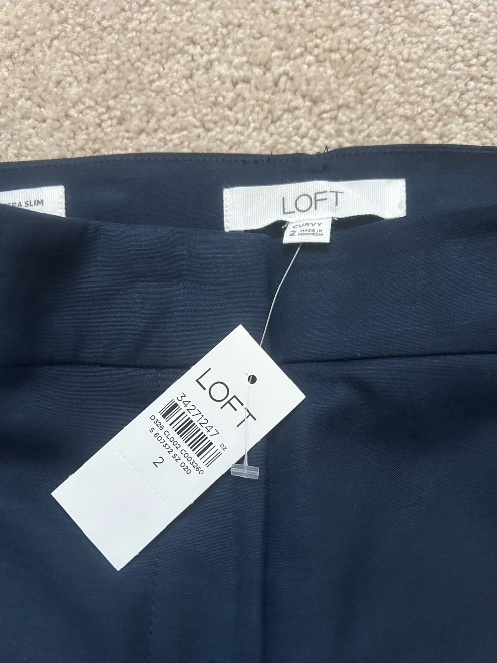 LOFT Navy Ankle & Cropped Pants